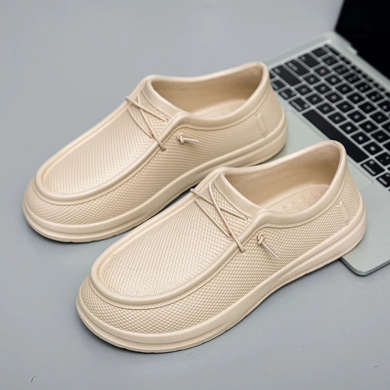 Hotel Chef Shoes Four Season Soft Sole Anti-Skid Oil-Proof Men Plus Size Kitchen Work Shoes Garden Shoes Labor Shoe Fishing Shoe