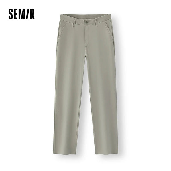 ខោបុរស Semir រឹង 2026 ត្រង់ចង្កេះយឺតសម្រាប់អ្នកធ្វើដំណើរតាមទីក្រុង ស្ទីលធម្មតាប្រចាំថ្ងៃ ទន់ មានផាសុកភាព ទាន់សម័យ ស្លៀកប្រចាំថ្ងៃ