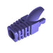 ZoeRax 100pcs Cat5E CAT6 RJ45 Ethernet Network Cable Strain Relief Boots Cable Connector Plug Cover Purple CHINA