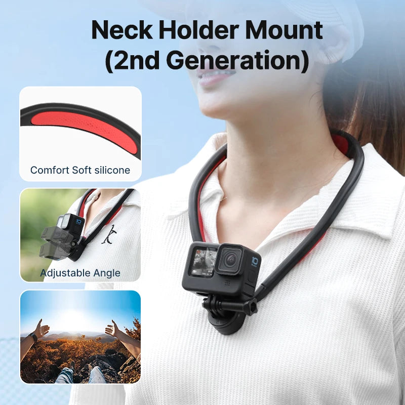 ជើងទ្រកម៉ាញេទិក Ulanzi Go-Quick II សម្រាប់ GoPro Hero 13 12 11 10 9 8 សម្រាប់គ្រឿងបន្លាស់កាមេរ៉ា Insta360 DJI Osmo Action