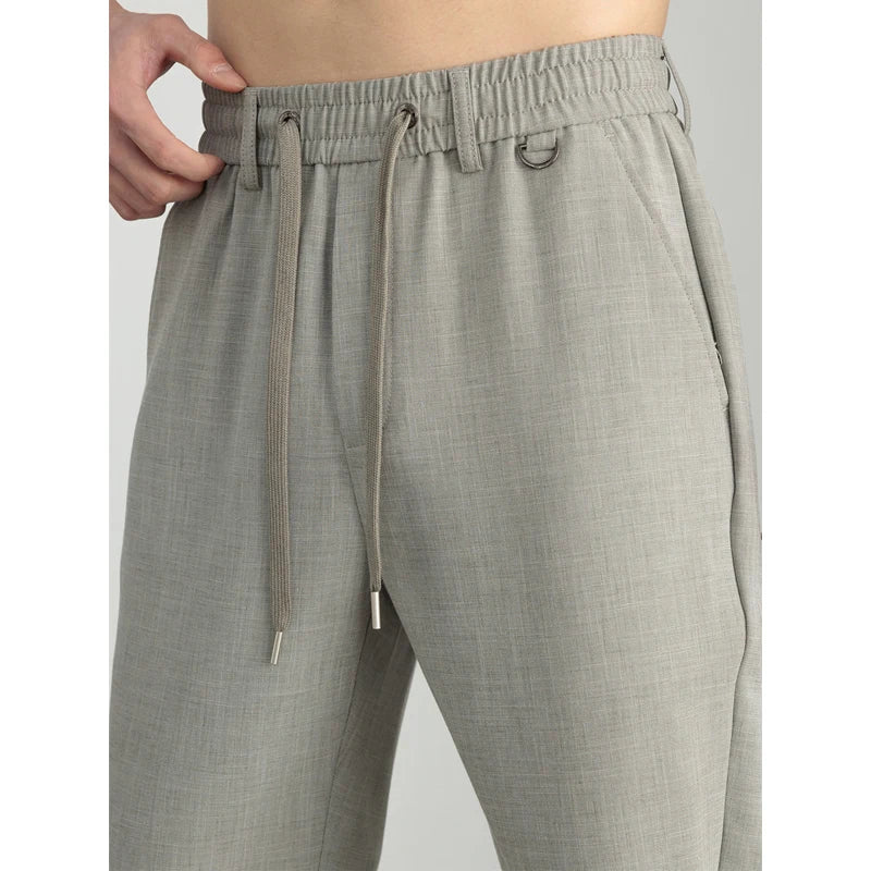 Mens Big and Tall Dress Pants Linen Blend Tencel Straight Leg Chinos Summer Business Casual Trousers with Stretch XL-7XL
