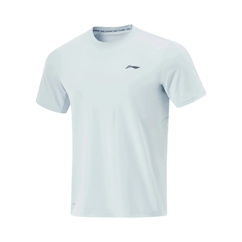 អាវយឺតហ្វឹកហាត់បុរស Li-Ning កម្រិតស្ងួត 81% Polyester 19% Spandex កមូល អាវយឺតដៃខ្លី LiNing Sports ATSV361