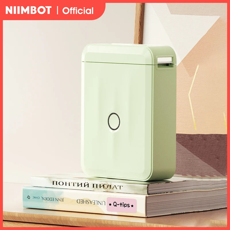 NIIMBOT D110 Mini Portable Thermal Label Printer Smart Label Maker Adhesive Photo Printer for Office Home Kitchen School Cable