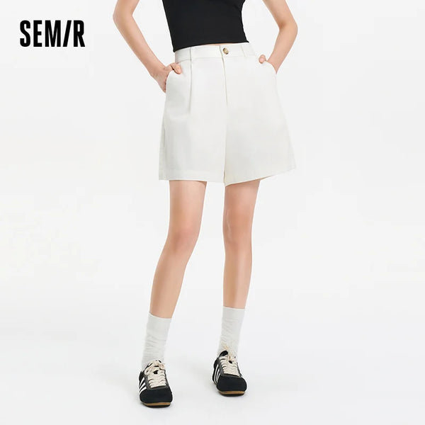 ខោខ្លីនារី Semir ឆ្នាំ ២០២៦ ចង្កេះយឺតពាក់កណ្តាល រលុង ស្លីម សម ងាយស្រួលប្រើ ម៉ូដធម្មតា