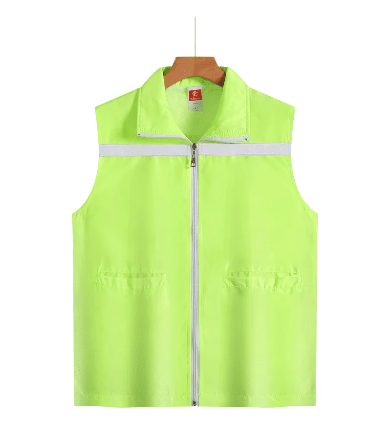 Volunteer advertising shirt Obvious waistcoat vest Sanitation volunteer supermarket staff work clothes substitute driver