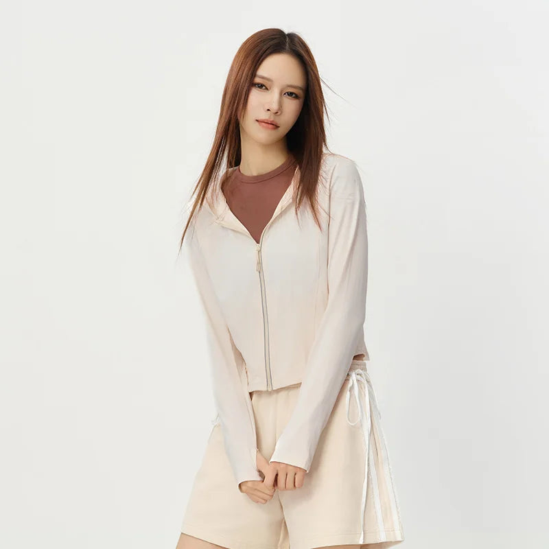 Semir Womens UV Jacket 2026 Short Cool Feeling Split Slim Casual Fashion Soft Daily Wear