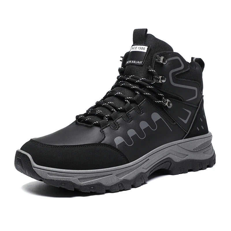 Men's high top boots four seasons casual fashion new soft sole anti slip comfortable outdoor high top boots fashion work boots