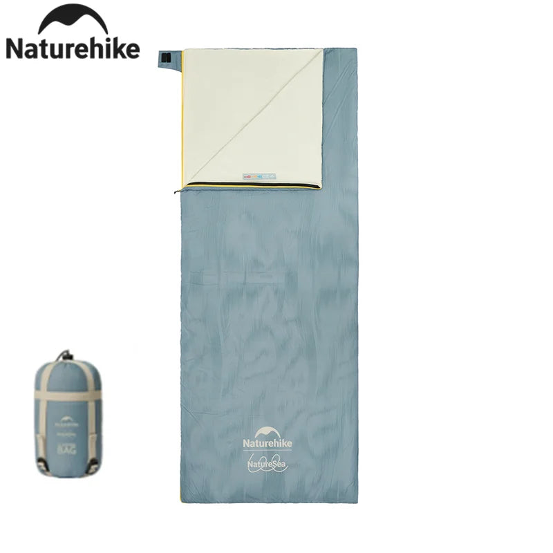 Naturehike Sea Series Spring and Fall Ultralight Eco-Friendly Nylon Sleeping Bag Patchable and Detachable Portable Blanket
