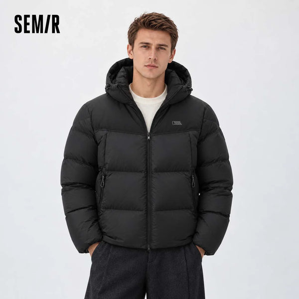 Semir Men Down Jacket 90 Percent Goose Down 2026 New Winter Daily Wear Urban Casual Style Cold Weather Layering