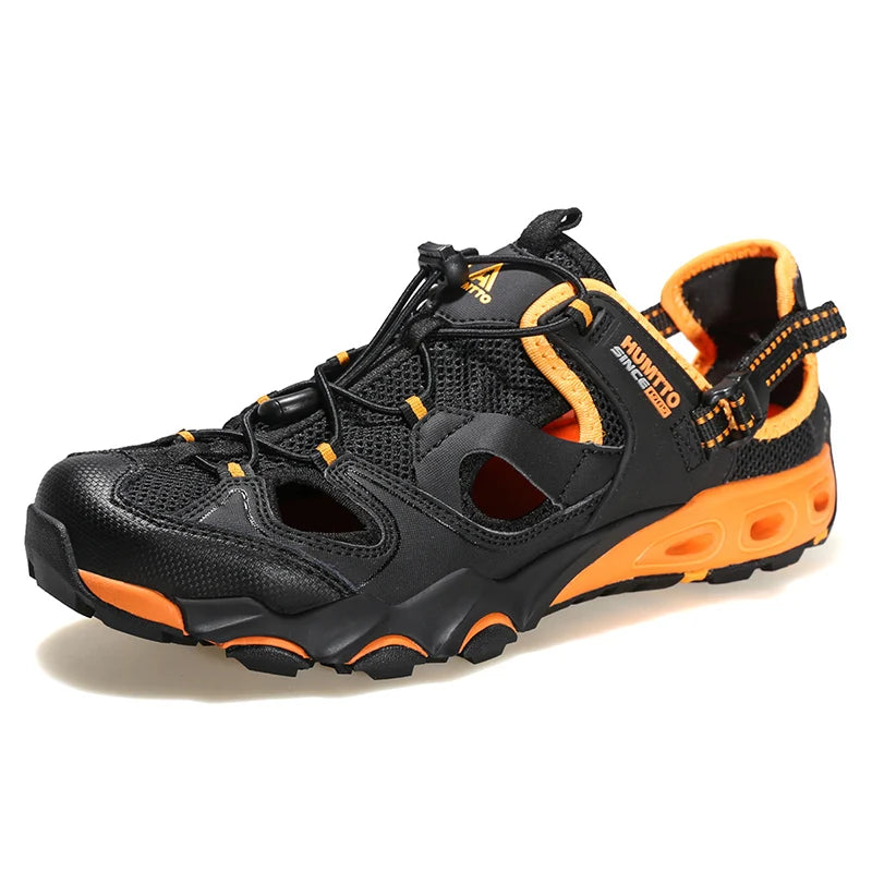 HUMTTO New Summer Water Shoes for Men Breathable Beach Sneakers Mens 2022 Trekking Outdoor Aqua Shoes Sports Hiking Sandals Man