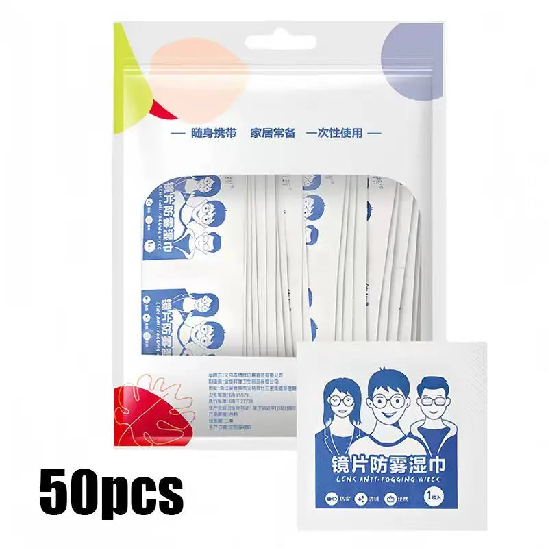 Disposable Eyeglass Cleaning Wipes Individually Packaged Suitable for Eyeglasses Smartphones Tablet Screens No Residue
