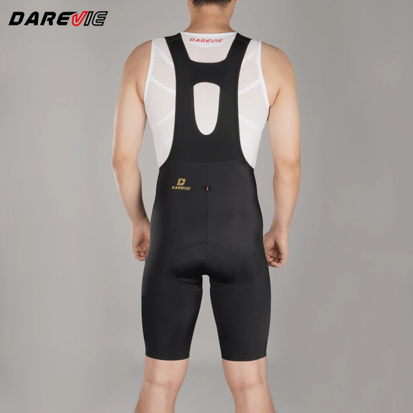 ខោជិះកង់បុរស DAREVIE Italty Elastic Interface® 80kg/m³ Pad Bretelelle ខោជិះកង់បុរស 5.0 មួយដុំគ្មានថ្នេរ