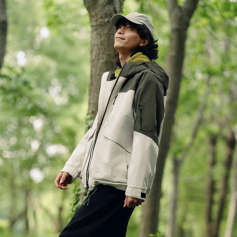 Semir Men Jacket Outdoor Mountain Style Hooded Loose Couple Casual Style Autumn Lightweight Outerwear Daily Wear 2026