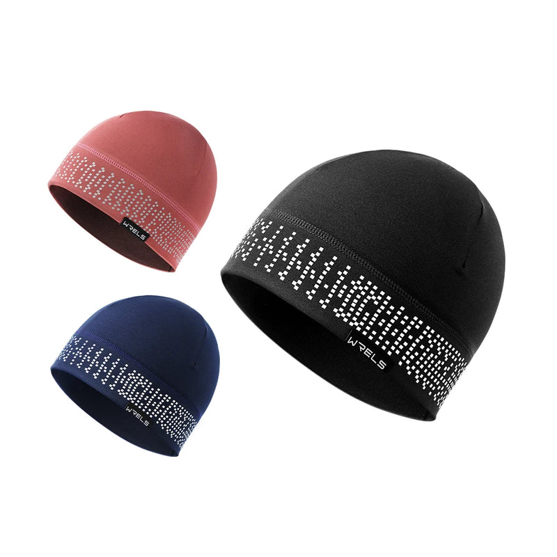 WRELS Reflective Hat Winter Windproof and Cold-proof Hat Beanie Men Outdoor Cycling Ski Running Warm Hat