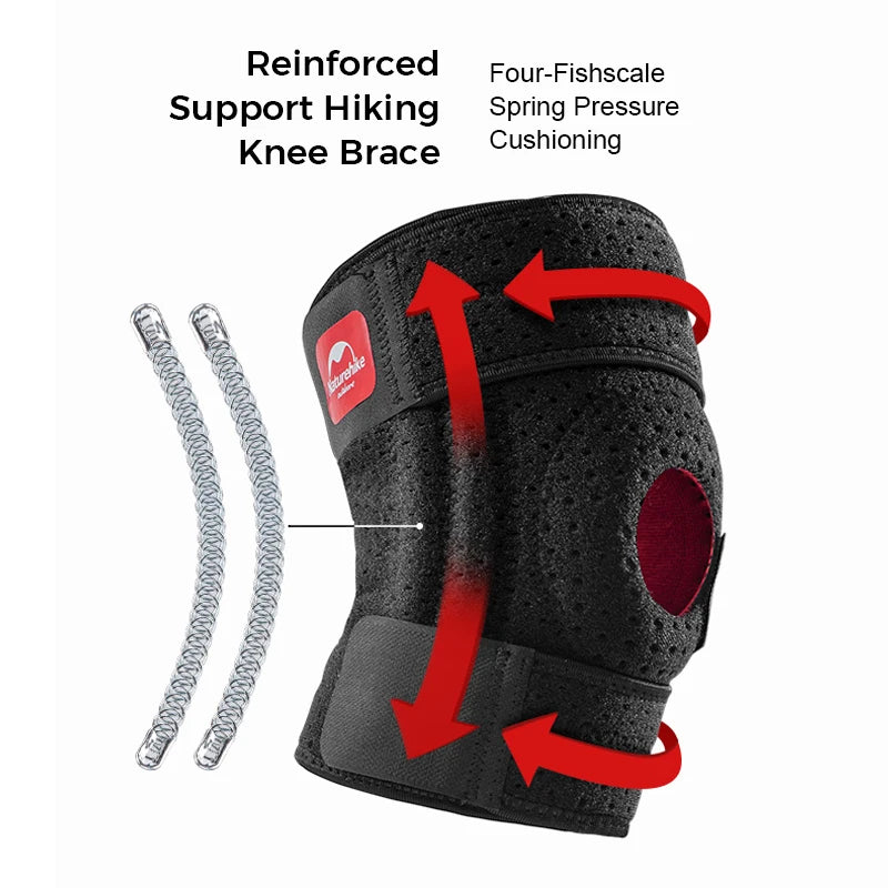 Naturehike 1PCS Knee Support Men Women Knee Injury Recovery Support Patella Stabilizer Support for Hiking Running Climbing