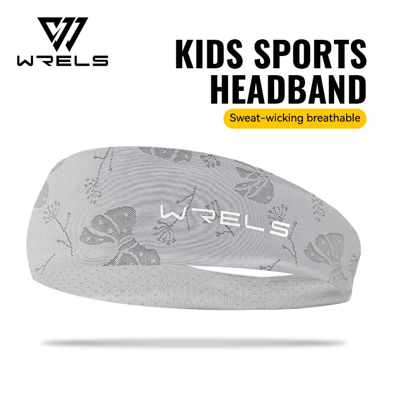 WRELS Kids Headband Children Sweatband Non Slip Breathable Soft Elastic Hair Band Boys Girls Soccer Basketball Athletic Sport Wr