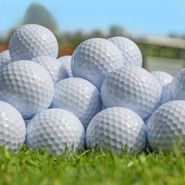 30pcs Golf Balls White Double Piece Practice Ball Q003