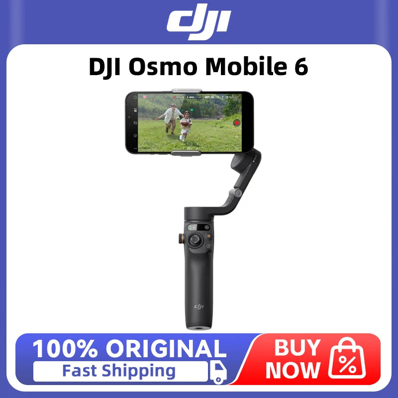 DJI Osmo Mobile 6 DJI OM 6 3-Axis Stabilization Portable and Foldable Launch Easy Tutorials and One-Tap Editing DJI OM6 Original