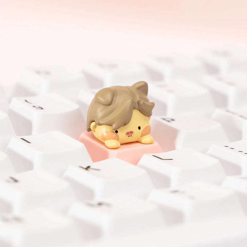 Akko Animal Artisan 3D Keycap & Switch Tester with Clicky Creamy Cyan Switch MX Mechanical Keyboard DIY Kawaii Desk Accessories