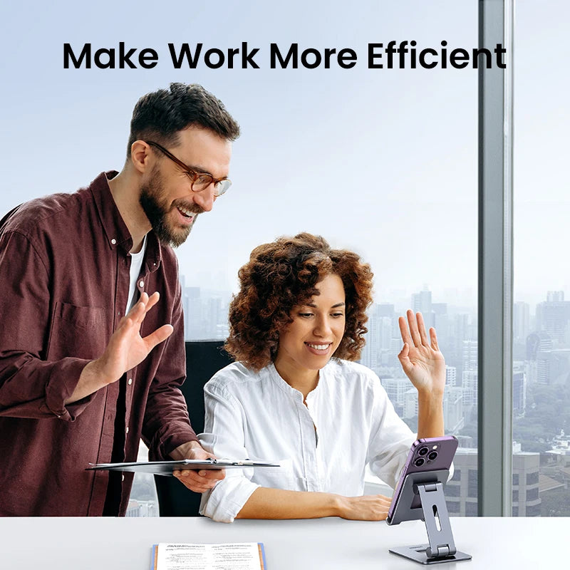 【New】UGREEN Phone Holder Stand Aluminum Mobile Phone Stand For iPhone 16 15 14 Pro Xiaomi Samsung Portable Phone Tablet Holder