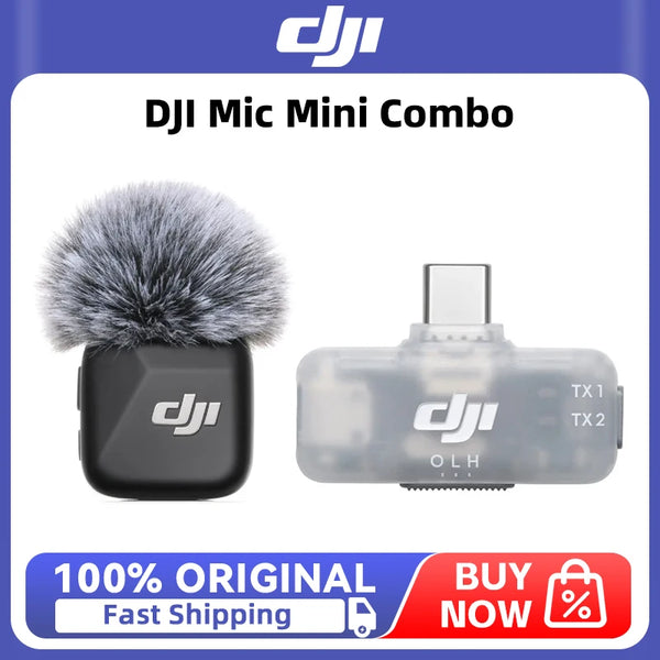 DJI Mic Mini Combo Inclusion DJI Mic Mini Transmitter and DJI Mic Series Mobile Receiver for Mobile Phone Original in Stock