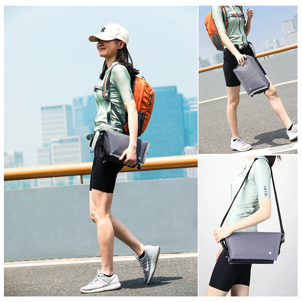 កាបូបម៉ូតូ Rhinowalk 4L ការពារទឹកជ្រាប កាបូបចំហៀងម៉ូតូ កាបូបឧបករណ៍ កាបូបដាក់កែប TPU សម្រាប់ដាក់ឥវ៉ាន់ក្រៅផ្ទះ កាងម៉ូតូ កញ្ចប់គ្រឿងបន្លាស់