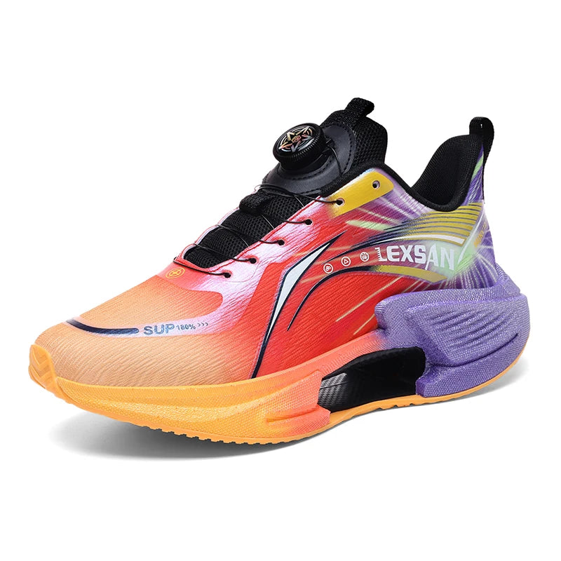 Parent-child high-quality sports shoes four season soft sole anti-slip racing running shoe men's light breathable speed sneakers