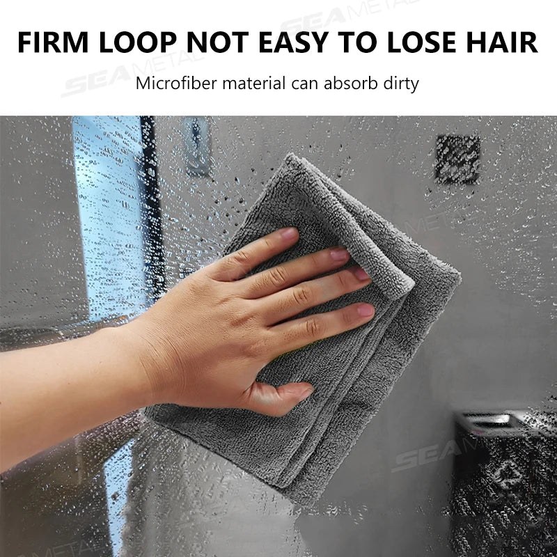 SEAMETAL Car Wash High End Microfiber Towel Car Cleaning Drying Cloth Edgeless Car Care Cloth Detailing Wash Towel