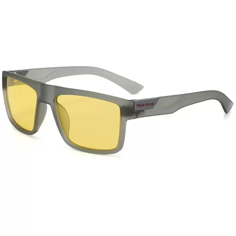 Large Frame UV Resistant Sunglasses, Men's Cycling Goggles, European and American Outdoor Color Changing Sunglasses, Driving Pol