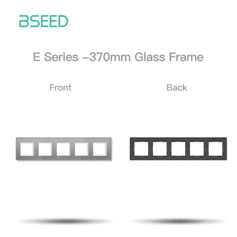 BSEED 1/2/3/4Gang WIFI Click Switch Part Only Glass Frame Smart Dimmer Curtain Switch Function DIY Part EU Wifi Socket Parts