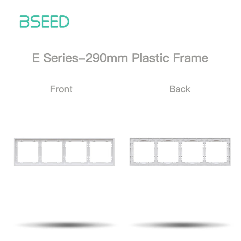 BSEED Wall Button Switch 1/2Gang USB Type-C Wall Socket Module Part Internet TV Telephone Socket Plastic Frame DIY Function Part