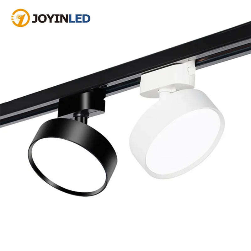 ភ្លើង តាមដាន រាង មូល LED 18W អាច បន្ថយ ពន្លឺ បាន 60° ប្រព័ន្ធ ភ្លើង បំភ្លឺ ផ្ទះ ភ្លើង តាមដាន អាលុយមីញ៉ូម អាច ចល័ត បាន