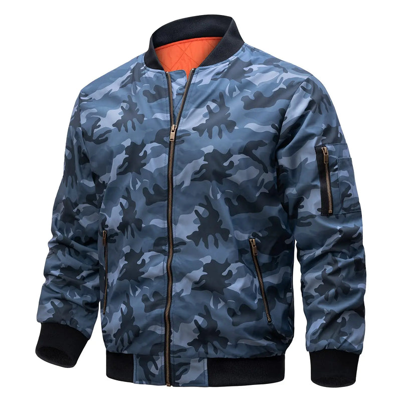 TACVASEN Winter Padded Bike Jackets Outwear Mens Retro Pilot Jacket Coat Casual Baseball Jackets Varsity Jackets Streetwear