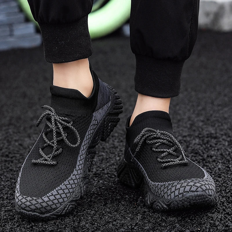 Couples socks casual sneakers summer breathable mesh light soft-sole outdoor running shoes men women comfort speed sports shoes