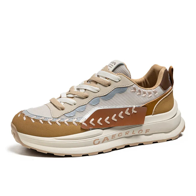 Men's casual Chunky sneakers Four seasons breathable lightweight soft-sole anti-slip fashion outdoor speed running sports shoes