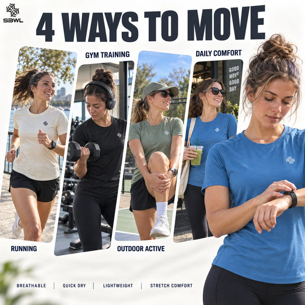 SBWL Female High quality Outdoor hiking Tees running weight loss fitness sports quick drying T-shirt Woman's Ice silk Tops