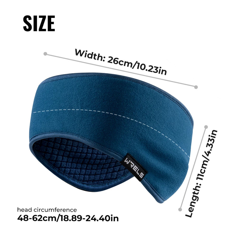 WRELS Earmuffs Windproof Warm Ear Warmers Fleece Headband Breathable Elastic Anti Cold Men Women Running Riding Skiing Ear Cover