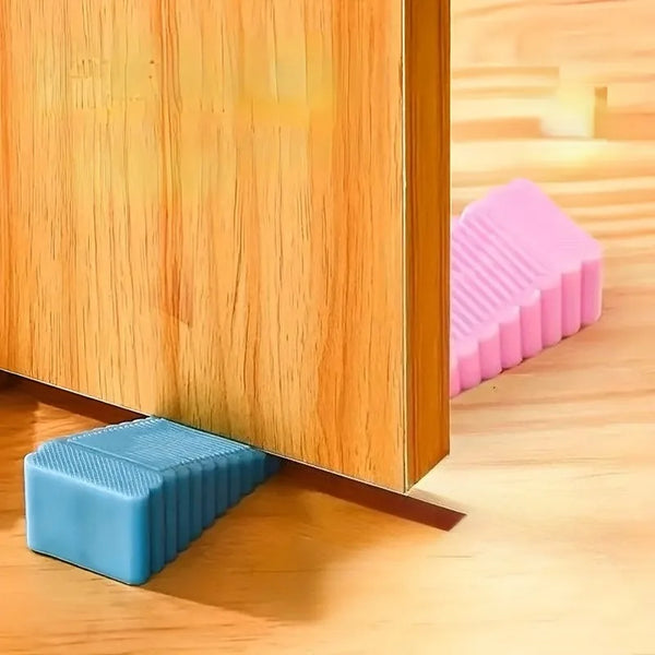 1PC No-Drill Windproof Door Stopper Stops Drafts & Noise | Wall-Safe Protection | Home Anti-Pinch Wedge,Durable Creative Design