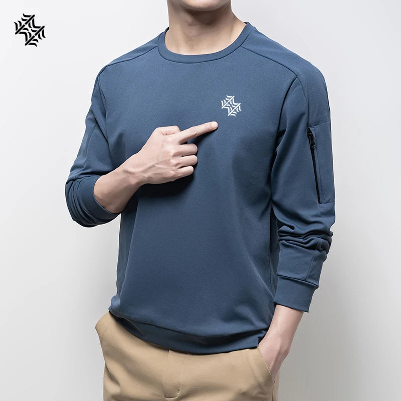 SBWL Autumn/Winter High Quality Men's/Women's Outdoor Sportswear Fashion Business Casual Breathable Crew-Neck Hoodie Loose Tops