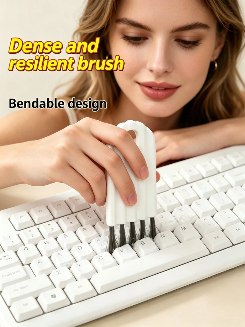 Cup Cap Keyboard Gap Brush Curling Cup Cap Brush Air Cushion Comb Cleaning Brush Bottle Cap Groove Gap Multi Purpose Brush