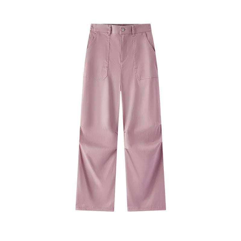 Semir WideLeg Pants Soft Texture ElasticWaist Women Spring Casual Fashion Trend StreetStyle Outdoor Workwear Comfortable New