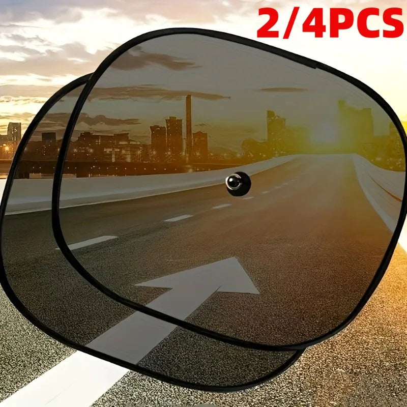 2/4pcs Car Sunshade Front Side Window Shade for Vehicle Cooling and Heat Reduction, Vehicle Sun Protection Safety Fit Sun Visor