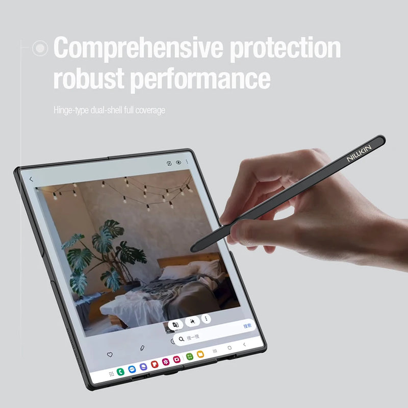 NILLKIN Magsafe Case For Samsung Galaxy Z Fold 7 5G With S Pen Stylus Magnetic Wireless Charging Back Cover for Samsung Z Fold 7