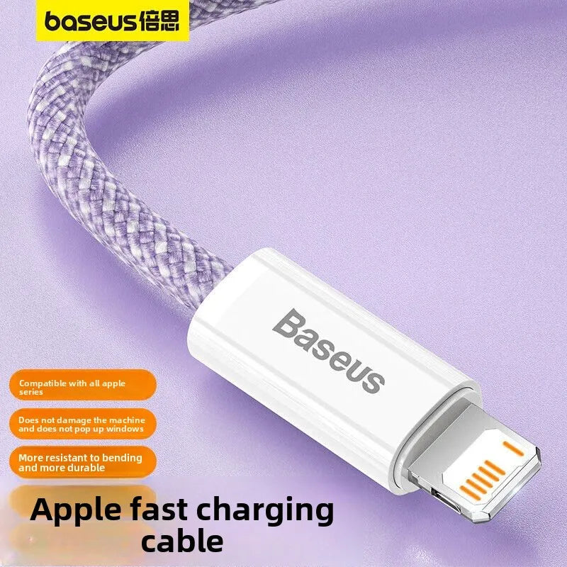 ខ្សែសាកទិន្នន័យ BASEUS Apple Data Cable 20W PD High Power Fast Charging Cable សម្រាប់ iPhone 14-8 Series