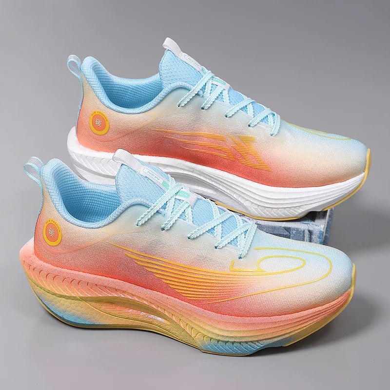 Couple Running Shoes for Men Women Lightweight Breathable Mesh Sports Comfortable Cushioning Anti Slip Fashion Casual Shoes