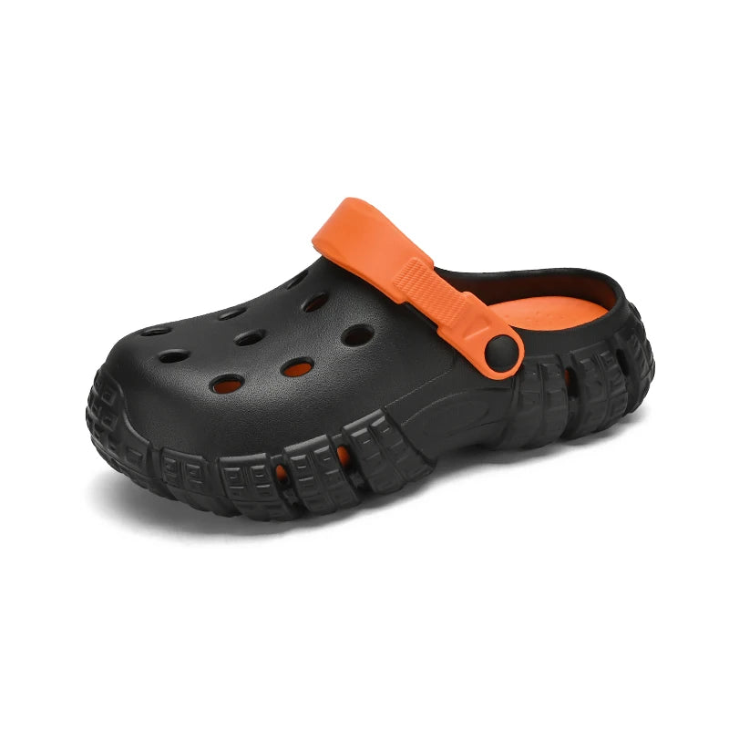 Summer High Quality Soft Clogs Men Thick Soles Sandals Garden Shoes Wide Foot Shoes Size 36-45 Dropshipping