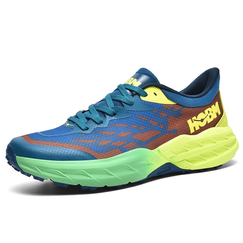 Mens Running Shoes 2026 New Color Blocked Mesh Anti Slip Wear Resistant Mens Hiking Lightweight Lace Up Sports Training Shoes