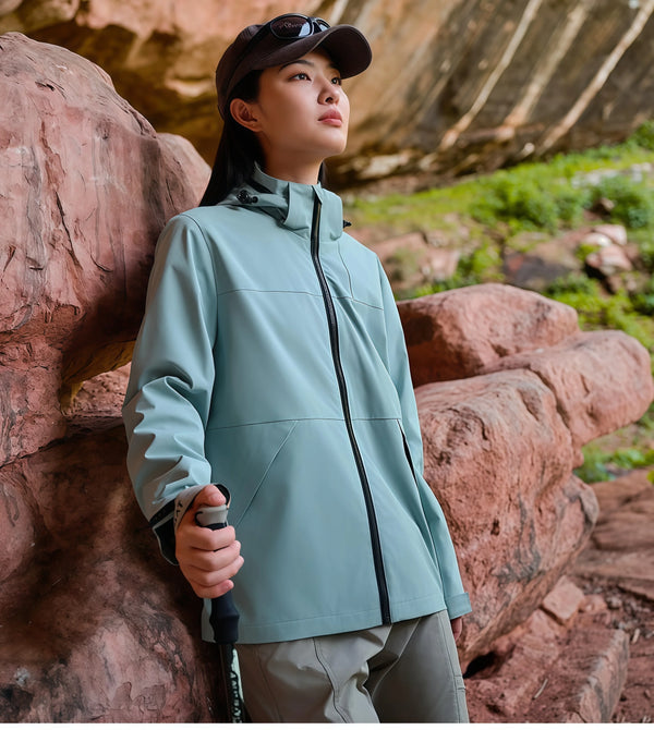 2026 Autumn Winter Casual Outdoor Single-Layer Hanging Mesh Windbreaker Hiking Camping Warm Coat Detachable Hooded