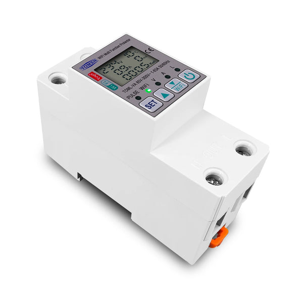 TOMZN 63A 110V 220V SmartLife WIFI Energy Meter Metering Circuit Breaker Timer with Voltage Current and Leakage Protection TUYA