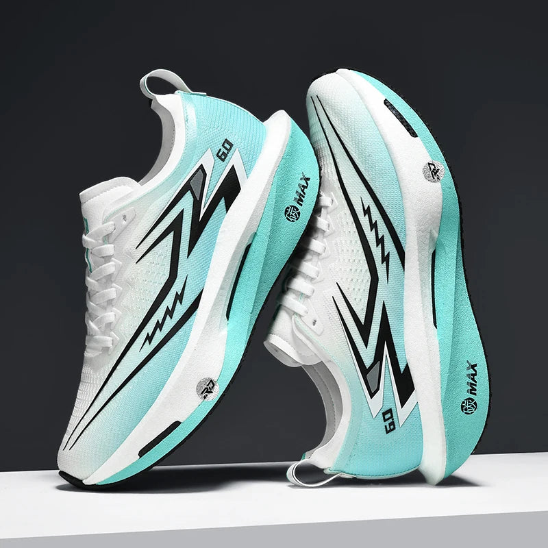 Mens Running Shoes 2025 New Lightweight Rebound Breathable Mesh Training Sneakers Flat Lace-up Comfortable Tennis Shoes for Men